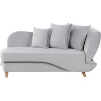 Chaiselongue Rechtsseitig Hellgrau Samtstoff mit Bettkasten Dekokissen Modern Récamiere Liegesofa Sitzmöbel Wohnzimmer Jugendzimmer Chaiselongue Rechtsseitig Hellgrau Samtstoff mit Bettkasten Dekokissen Modern Récamiere Liegesofa Sitzmöbel Wohnzimmer Jugendzimmer von BELIANI