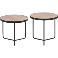 Couchtisch 2er Set MELODY Hellbraun Couchtisch 2er Set MELODY Hellbraun von BELIANI