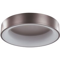 Deckenleuchte Hellbraun Ringform Stahl und Kunststoff mit Integriertem LED-Licht Runde Form Moderne Beleuchtung - Braun von BELIANI