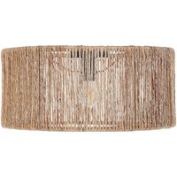 Beliani - Deckenleuchte Naturfarben Jute- u. Papierschnur ⌀ 50 cm Rund Trommelform 1-Flammig Boho-Stil Wohnzimmer Flur Esszimmer Schlafzimmer von BELIANI