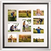 Bilderrahmen Collage für 10 Fotos Silber Kunststoff mit Spiegeleffekt quadratisch 69x69 cm Deko Accesoires Wohnzubehör Wohnzimmer Schlazimmer Flur Bilderrahmen Collage für 10 Fotos Silber Kunststoff mit Spiegeleffekt quadratisch 69x69 cm Deko Accesoires Wohnzubehör Wohnzimmer Schlazimmer Flur von BELIANI
