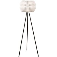 Stehlampe Weißer Papierschirm Schwarze Metallbeine Modernes Design Dreibeinfuß Stehlampe - Weiß von BELIANI