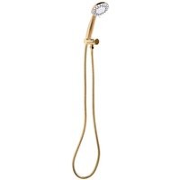 Duschkopf mit Brauseschlauch Gold ABS Edelstahl 3 Strahlarten Modern Klassisch Handbrause Set für Badezimmer Dusche von BELIANI
