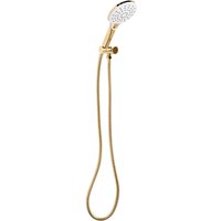 Duschkopf mit Brauseschlauch Gold ABS Edelstahl 4 Strahlarten Modern Klassisch Handbrause Set für Badezimmer Dusche von BELIANI
