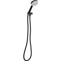 Duschkopf mit Brauseschlauch Schwarz ABS Edelstahl 1 Strahlart Modern Klassisch Handbrause Set für Badezimmer Dusche von BELIANI