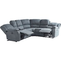 Beliani - Ecksofa Dunkelgrau Stoff 5-Sitzer 2 Getränkehalter Kammer 2 USB-Ports Elektrisch Verstellbar Sesselfunktion Relaxfunktion Modern Wohnzimmer Beliani - Ecksofa Dunkelgrau Stoff 5-Sitzer 2 Getränkehalter Kammer 2 USB-Ports Elektrisch Verstellbar Sesselfunktion Relaxfunktion Modern Wohnzimmer von BELIANI