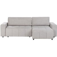 Beliani - Ecksofa Hellgrau Stoff Linksseitig 3-Sitzer Gepolstert mit Schlaffunktion Stauraum L-Form 3 Personen Modernes Retro Design Wohnzimmermöbel Beliani - Ecksofa Hellgrau Stoff Linksseitig 3-Sitzer Gepolstert mit Schlaffunktion Stauraum L-Form 3 Personen Modernes Retro Design Wohnzimmermöbel von BELIANI