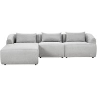 Ecksofa Hellgrau Stoffbezug L-förmig 3-Sitzer Sofa mit Chaiselongue Rechts Wohnzimmermöbel Modern Wohnzimmer Ausstattung Wohnecke Sitzecke Ecksofa Hellgrau Stoffbezug L-förmig 3-Sitzer Sofa mit Chaiselongue Rechts Wohnzimmermöbel Modern Wohnzimmer Ausstattung Wohnecke Sitzecke von BELIANI