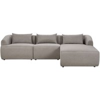 Ecksofa Taupe Stoffbezug L-förmig 3-Sitzer Sofa mit Chaiselongue Links Wohnzimmermöbel Modern Wohnzimmer Ausstattung Wohnecke Sitzecke Ecksofa Taupe Stoffbezug L-förmig 3-Sitzer Sofa mit Chaiselongue Links Wohnzimmermöbel Modern Wohnzimmer Ausstattung Wohnecke Sitzecke von BELIANI