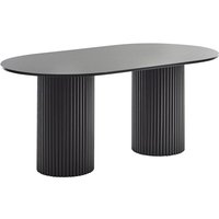 Esstisch SHERIDAN Schwarz 180 cm 100 cm von BELIANI