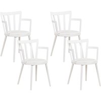 Esszimmerstuhl 4er Set MORILL Weiß Esszimmerstuhl 4er Set MORILL Weiß von BELIANI