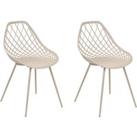 Esszimmerstuhl 2er Set CANTON II Beige von BELIANI