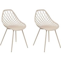 Esszimmerstuhl 2er Set CANTON II Beige von BELIANI