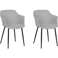 Esszimmerstuhl 2er Set ELIM Hellgrau von BELIANI