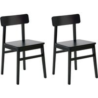 Esszimmerstuhl 2er Set GORRE Holz Schwarz von BELIANI