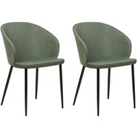Esszimmerstuhl 2er Set MASON Dunkelgrün Esszimmerstuhl 2er Set MASON Dunkelgrün von BELIANI
