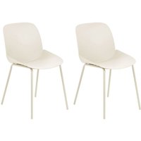 Esszimmerstuhl 2er Set MILACA Beige von BELIANI