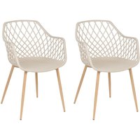 Esszimmerstuhl 2er Set NASHUA Beige von BELIANI