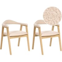 Esszimmerstuhl 2er Set ONECO Holz Hellbraun Esszimmerstuhl 2er Set ONECO Holz Hellbraun von BELIANI