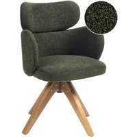 Esszimmerstuhl drehbar MARCY Bouclé Dunkelgrün Esszimmerstuhl drehbar MARCY Bouclé Dunkelgrün von BELIANI