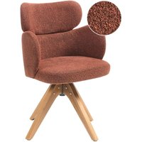 Esszimmerstuhl drehbar MARCY Bouclé Orange Esszimmerstuhl drehbar MARCY Bouclé Orange von BELIANI