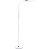 Led Stehleuchte weiß Synthetisches Material 148 cm Höhe Verstellbarer Schieber Dimmer Moderne Beleuchtung Heimbüro - Weiß von BELIANI