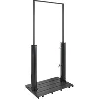 Freistehende solarbetriebene Gartendusche MARACAIBO Schwarz von BELIANI