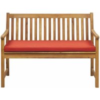 Gartenbank mit Auflage Dunkelrot Akazienholz 120 cm Landhaus Stil Gartenausstattung Balkon Terrasse Garten Gartenbank mit Auflage Dunkelrot Akazienholz 120 cm Landhaus Stil Gartenausstattung Balkon Terrasse Garten von BELIANI