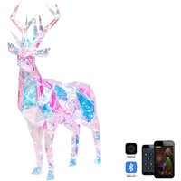 Gartendekoration Smart LED mit App POLARIS Rentier 90 cm Bunt von BELIANI