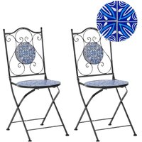 Gartenstuhl 2er Set CIGLIANO Metall Schwarz von BELIANI