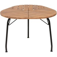 Gartentisch Hellbraun Akazenholz Rund ⌀ 120 cm mit Schirmloch Standfuß Lattenoptik Runstikales Design Outdoor Terrasse Garten Gartentisch Hellbraun Akazenholz Rund ⌀ 120 cm mit Schirmloch Standfuß Lattenoptik Runstikales Design Outdoor Terrasse Garten von BELIANI