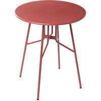 Gartentisch rot Eisen rund ø 64 cm modernes Design Gartentisch rot Eisen rund ø 64 cm modernes Design von BELIANI