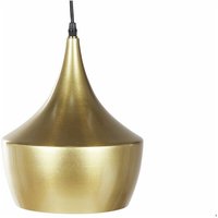 Beliani - Hängelampe Gold Stahl orientalischer Look Schirm in Glockenform an schwarzem Kabel Wohnzimmer Schlafzimmer Flur Küche - Gold von BELIANI