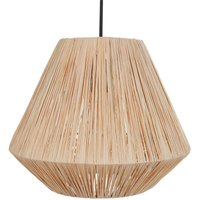 Hängelampe Naturfarben aus Stroh Boho Stil Modern Hängeleuchte für Esstisch Esszimmer Wohnzimmer Schlafzimmer von BELIANI