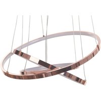 Hängelampe led Roségold Metall dia. 30 - 50 cm Pendelleuchte für Esszimmer für Schlafzimmer für Wohnzimmer - Roségold von BELIANI