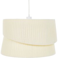 Hängeleuchte Beige Stoffschirm Asymmetrisch Rillen-Optik Plissee Trommelform Langes Kabel Modern Leuchte Esszimmer Schlafzimmer Wohnzimmer Hängeleuchte Beige Stoffschirm Asymmetrisch Rillen-Optik Plissee Trommelform Langes Kabel Modern Leuchte Esszimmer Schlafzimmer Wohnzimmer von BELIANI