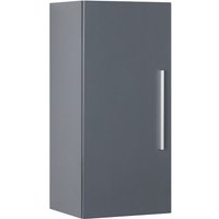 Hängeschrank Grau MDF Platte Aluminium 88 x 40 x 35 cm Modern Dekorativ Praktisch Viel Stauraum Badezimmer - Silber von BELIANI