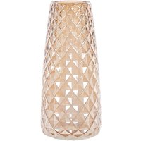 Blumenvase Orange Glas 23 cm Oval mit Breiter Öffnung Struktur Modern Tischdeko Wohnaccessoires Deko Glasvase für Wohnzimmer Esstisch Flur Blumenvase Orange Glas 23 cm Oval mit Breiter Öffnung Struktur Modern Tischdeko Wohnaccessoires Deko Glasvase für Wohnzimmer Esstisch Flur von BELIANI