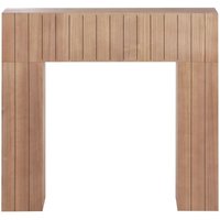 Kaminumrandung Hellbraun MDF-Platte mit Sockel Schmal Retro Stil Klassisch Kaminkonsole Kaminattrappe Wohnzimmer Schlafzimmer Flur Esszimmer Kaminumrandung Hellbraun MDF-Platte mit Sockel Schmal Retro Stil Klassisch Kaminkonsole Kaminattrappe Wohnzimmer Schlafzimmer Flur Esszimmer von BELIANI