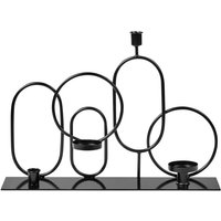 Kerzenhalter Schwarz Metall 30 cm Hoch Geometrisch für 4 Kerzen Teelichthalter Stumpenkerzenhalter Stabkerzenhalter Tischleuchter Kerzenhalter Schwarz Metall 30 cm Hoch Geometrisch für 4 Kerzen Teelichthalter Stumpenkerzenhalter Stabkerzenhalter Tischleuchter von BELIANI