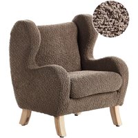 Kindersessel Braun Bouclé-Stoffbezug mit Armlehnen Helle Holzbeine Modern für Kinderzimmer Wohnzimmer Ausstattung Kindermöbel Ohrensessel Kindersessel Braun Bouclé-Stoffbezug mit Armlehnen Helle Holzbeine Modern für Kinderzimmer Wohnzimmer Ausstattung Kindermöbel Ohrensessel von BELIANI