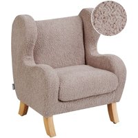 Kindersessel Taupe Bouclé-Stoffbezug mit Armlehnen Helle Holzbeine Modern für Kinderzimmer Wohnzimmer Ausstattung Kindermöbel Ohrensessel Kindersessel Taupe Bouclé-Stoffbezug mit Armlehnen Helle Holzbeine Modern für Kinderzimmer Wohnzimmer Ausstattung Kindermöbel Ohrensessel von BELIANI