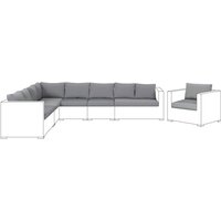 Kissenbezüge Set für xxl Gartenmöbel Set Grau Polyester Waschbar Outdoor Kissenbezüge Set für xxl Gartenmöbel Set Grau Polyester Waschbar Outdoor von BELIANI