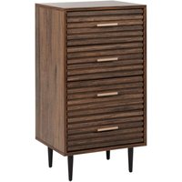 Kommode mit 4 Schubladen KEITH Dunkelbraun Kommode mit 4 Schubladen KEITH Dunkelbraun von BELIANI