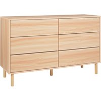 Kommode mit 6 Schubladen SHARPE Hellbraun von BELIANI