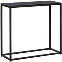 Beliani - Konsolentisch Schwarz mdf Tischplatte Metalgestell Holzoptik Rechteckig Industriell Modern von BELIANI