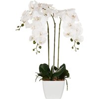 Kunstpflanze ORCHID 59 cm Weiß von BELIANI