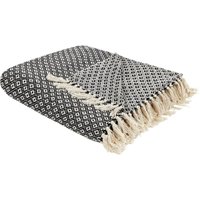 Kuscheldecke CHYAMA Baumwolle 220 x 240 cm Schwarz Kuscheldecke CHYAMA Baumwolle 220 x 240 cm Schwarz von BELIANI