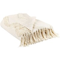 Kuscheldecke KHARI Baumwolle 125 x 150 cm Hellbeige Kuscheldecke KHARI Baumwolle 125 x 150 cm Hellbeige von BELIANI
