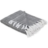 Kuscheldecke TANGIER Baumwolle 130 x 160 cm Schwarz Kuscheldecke TANGIER Baumwolle 130 x 160 cm Schwarz von BELIANI